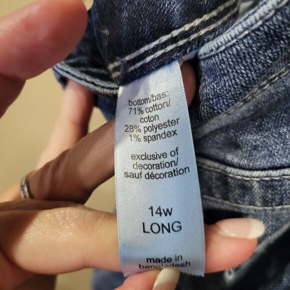 VERY NICE Maurice's jeans size 14W Long - Picture 8 of 9